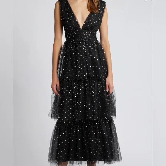 Lulus Tiered Cocktail Dress - Picture 1 of 3